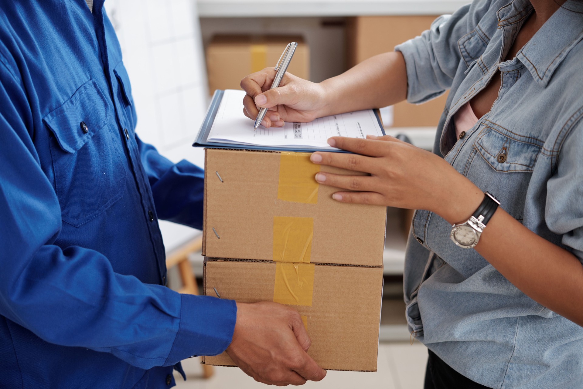 Receiving online order